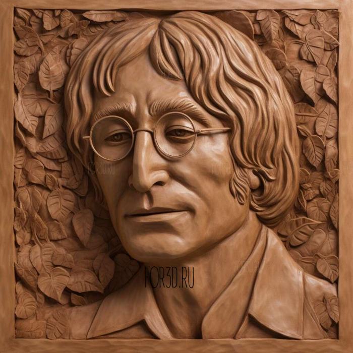 john lennon 1 stl model for CNC